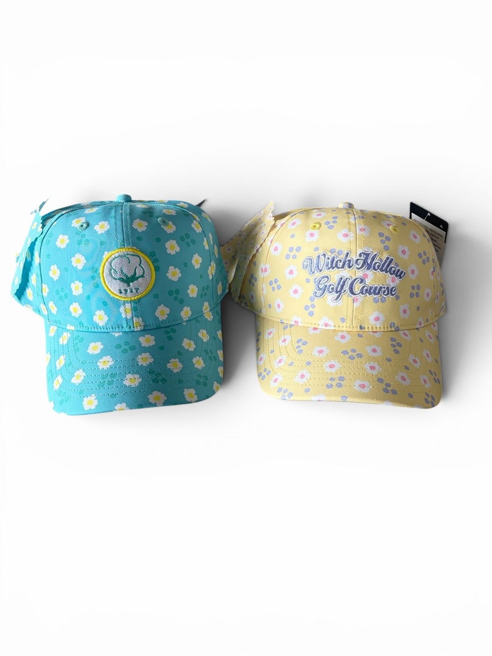 TaylorMade Floral Baseball Caps - Turquoise and Yellow